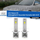 0 Abbaglianti LED Hyundai Sonata MK III EF 2002 -2004: H1 Nava H1: Kit LED Nava 20.000Lumen