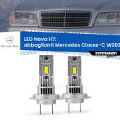 0 Abbaglianti LED Mercedes Classe-C W202 con fari Xenon: H7 Nava H7: Kit LED Nava 20.000Lumen