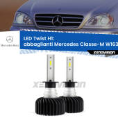0 Abbaglianti LED Mercedes Classe-M W163 1998 -2000: H1 11,000Lm H1: Kit LED Twist 11.000Lm