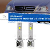 0 Abbaglianti LED Mercedes Classe-M W163 1998 -2000: H1 Nava H1: Kit LED Nava 20.000Lumen