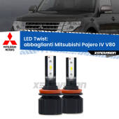 0 Abbaglianti LED Mitsubishi Pajero IV V80 2007 -2021: Twist 11,000Lm H11: Kit LED Twist 11.000Lm