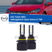 0 Abbaglianti LED Opel Astra G T98 2001 -2005: HB3 11,000Lm HB3: Kit LED Twist 11.000Lm