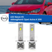 0 Abbaglianti LED Opel Astra K B16 2015 -2020: H1 Nava H1: Kit LED Nava 20.000Lumen