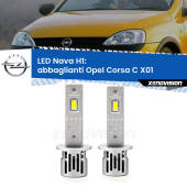 0 Abbaglianti LED Opel Corsa C X01 con fari Xenon: H1 Nava H1: Kit LED Nava 20.000Lumen