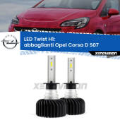 0 Abbaglianti LED Opel Corsa D S07 senza luci svolta: H1 11,000Lm H1: Kit LED Twist 11.000Lm