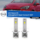 0 Abbaglianti LED Opel Corsa D S07 senza luci svolta: H1 Nava H1: Kit LED Nava 20.000Lumen