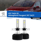 0 Abbaglianti LED Peugeot 307 3A/C 2000 -2005: H1 11,000Lm H1: Kit LED Twist 11.000Lm