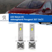 0 Abbaglianti LED Peugeot 307 3A/C 2000 -2005: H1 Nava H1: Kit LED Nava 20.000Lumen