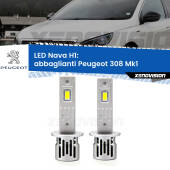0 Abbaglianti LED Peugeot 308 Mk1 2007 -2012: H1 Nava H1: Kit LED Nava 20.000Lumen