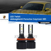 0 Abbaglianti LED Porsche Cayman 981 2013 in poi: Twist 11,000Lm H11: Kit LED Twist  11.000Lm