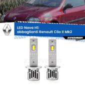 0 Abbaglianti LED Renault Clio II Mk2 a parabola doppia: H1 Nava H1: Kit LED Nava 20.000Lumen