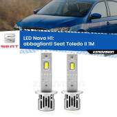 0 Abbaglianti LED Seat Toledo II 1M 1998 -2006: H1 Nava H1: Kit LED Nava 20.000Lumen