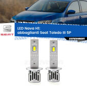 0 Abbaglianti LED Seat Toledo III 5P 2004 -2009: H1 Nava H1: Kit LED Nava 20.000Lumen