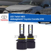 0 Abbaglianti LED Toyota Corolla E110 1999 -2001: HB3 11,000Lm HB3: Kit LED Twist 11.000Lm