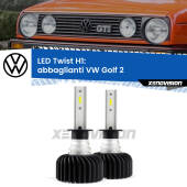 0 Abbaglianti LED VW Golf 2  a parabola doppia: H1 11,000Lm H1: Kit LED Twist 11.000Lm