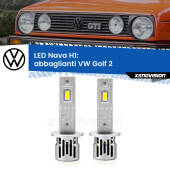 0 Abbaglianti LED VW Golf 2  a parabola doppia: H1 Nava H1: Kit LED Nava 20.000Lumen