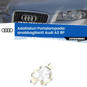 0 Adattatori portalampada Led per Anabbaglianti A3 2003 - 2012 Coppia Adattatori Portalampada LED Audi, Mercedes E/ML, BMW 5/X5, Opel Astra J, Ford, Nissan etc.