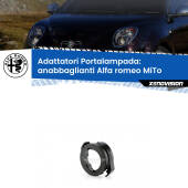 Coppia Adattatori Portalampada LED Xenon Alfa Romeo Mito Renault Megane