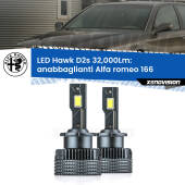 0 Anabbaglianti LED Alfa romeo 166  1998 - 2007 - D2S/R 32,000Lm D2s / D2r : Kit LED Hawk 32.000Lm
