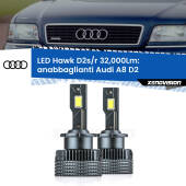 0 Anabbaglianti LED Audi A8 D2 1999 - 2002 - D2S/R 32,000Lm D2s / D2r : Kit LED Hawk 32.000Lm