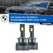 0 Anabbaglianti LED BMW Serie-5 E60 2003 - 2004 - D2S/R 32,000Lm D2s / D2r : Kit LED Hawk 32.000Lm