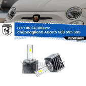 0 Anabbaglianti LED D1S 24,000Lm per Abarth 500 595 695  2008 - 2022 D1S Kit trasformazione LED da lampade Xenon - Nuovo modello 2024  24000Lm