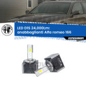 0 Anabbaglianti LED D1S 24,000Lm per Alfa romeo 166  1998 - 2007 D1S Kit trasformazione LED da lampade Xenon - Nuovo modello 2024  24000Lm