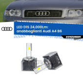 0 Anabbaglianti LED D1S 24,000Lm per Audi A4 B6 2001 - 2004 D1S Kit trasformazione LED da lampade Xenon - Nuovo modello 2024  24000Lm