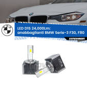 0 Anabbaglianti LED D1S 24,000Lm per BMW Serie-3 F30, F80 2012 - 2019 D1S Kit trasformazione LED da lampade Xenon - Nuovo modello 2024  24000Lm