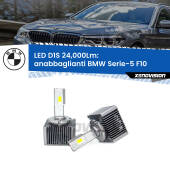 0 Anabbaglianti LED D1S 24,000Lm per BMW Serie-5 F10 2010 - 2016 D1S Kit trasformazione LED da lampade Xenon - Nuovo modello 2024 24000Lm