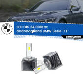 0 Anabbaglianti LED D1S 24,000Lm per BMW Serie-7 F 2009 - 2015 D1S Kit trasformazione LED da lampade Xenon - Nuovo modello 2024  24000Lm