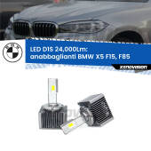 0 Anabbaglianti LED D1S 24,000Lm per BMW X5 F15, F85 2014 - 2018 D1S Kit trasformazione LED da lampade Xenon - Nuovo modello 2024  24000Lm