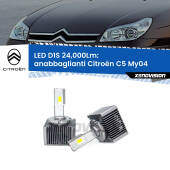 0 Anabbaglianti LED D1S 24,000Lm per Citroën C5 My04 2004 - 2008 D1S Kit trasformazione LED da lampade Xenon - Nuovo modello 2024 24000Lm