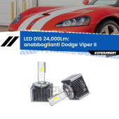 0 Anabbaglianti LED D1S 24,000Lm per Dodge Viper II 2003 - 2010 D1S Kit trasformazione LED da lampade Xenon - Nuovo modello 2024  24000Lm