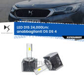 0 Anabbaglianti LED D1S 24,000Lm per DS DS 4 2015 in poi D1S Kit trasformazione LED da lampade Xenon - Nuovo modello 2024 24000Lm