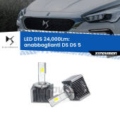 0 Anabbaglianti LED D1S 24,000Lm per DS DS 5 2015 in poi D1S Kit trasformazione LED da lampade Xenon - Nuovo modello 2024 24000Lm