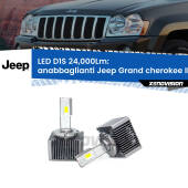 0 Anabbaglianti LED D1S 24,000Lm per Jeep Grand cherokee III WK 2005 - 2010 D1S Kit trasformazione LED da lampade Xenon - Nuovo modello 2024 24000Lm