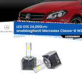 0 Anabbaglianti LED D1S 24,000Lm per Mercedes Classe-B W246, W242 2011 - 2018 D1S Kit trasformazione LED da lampade Xenon - Nuovo modello 2024 24000Lm