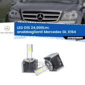 0 Anabbaglianti LED D1S 24,000Lm per Mercedes GL X164 2006 - 2012 D1S Kit trasformazione LED da lampade Xenon - Nuovo modello 2024 24000Lm
