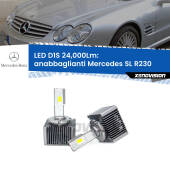 0 Anabbaglianti LED D1S 24,000Lm per Mercedes SL R230 2009 - 2012 D1S Kit trasformazione LED da lampade Xenon - Nuovo modello 2024  24000Lm