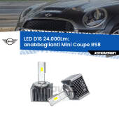 0 Anabbaglianti LED D1S 24,000Lm per Mini Coupe R58 2011 - 2015 D1S Kit trasformazione LED da lampade Xenon - Nuovo modello 2024 24000Lm