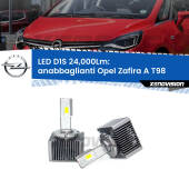 0 Anabbaglianti LED D1S 24,000Lm per Opel Zafira A T98 2003 - 2005 D1S Kit trasformazione LED da lampade Xenon - Nuovo modello 2024 24000Lm