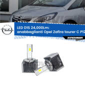 0 Anabbaglianti LED D1S 24,000Lm per Opel Zafira C Tourer  2011 - 2016 D1S Kit trasformazione LED da lampade Xenon - Nuovo modello 2024  24000Lm