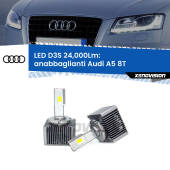 0 Anabbaglianti LED D3S per Audi A5 8T 2007 - 2017 24,000Lumen Canbus D3S: Kit trasformazione LED da lampade Xenon 24000Lm - Nuovo modello 2025