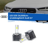 0 Anabbaglianti LED D3S per Audi A7 2010 - 2018 24,000Lumen Canbus D3S: Kit trasformazione LED da lampade Xenon 24000Lm - Nuovo modello 2025