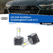 0 Anabbaglianti LED D3S per Audi A7 II 2019 in poi 24,000Lumen Canbus D3S: Kit trasformazione LED da lampade Xenon 24000Lm - Nuovo modello 2025