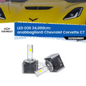 0 Anabbaglianti LED D3S per Chevrolet Corvette C7 2013 - 2019 24,000Lumen Canbus D3S: Kit trasformazione LED da lampade Xenon 24000Lm - Nuovo modello 2025