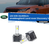 0 Anabbaglianti LED D3S per Land rover Discovery IV L319 2009 - 2015 24,000Lumen Canbus D3S: Kit trasformazione LED da lampade Xenon 24000Lm - Nuovo modello 2025