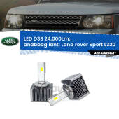 0 Anabbaglianti LED D3S per Land rover Sport L320 2010 - 2013 24,000Lumen Canbus D3S: Kit trasformazione LED da lampade Xenon 24000Lm - Nuovo modello 2025