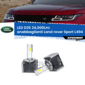 0 Anabbaglianti LED D3S per Land rover Sport L494 2013 in poi 24,000Lumen Canbus D3S: Kit trasformazione LED da lampade Xenon 24000Lm - Nuovo modello 2025